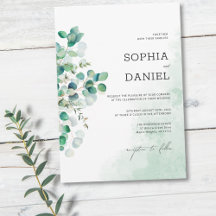Elegante Rustieke Botanische Eucalyptusbladeren Br