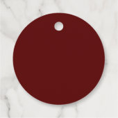 Elegante rustieke bruiloft bedankjes labels (Achterkant)