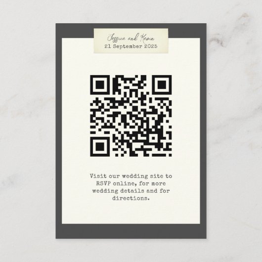 Elegante rustieke bruiloft behuizing Kaart (Achterkant)