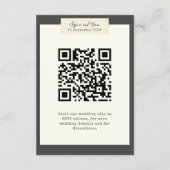 Elegante rustieke bruiloft behuizing Kaart met fot (Achterkant)