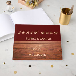 Elegante rustieke bruiloft gastenboek