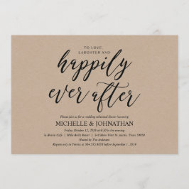 Elegante rustieke bruiloft repetitie diner nodigt  kaart