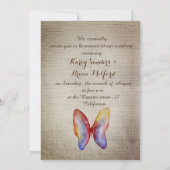 Elegante rustieke bruiloft uitnodigingen (Achterkant)