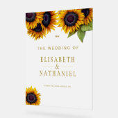 Elegante rustieke chique bruiloft bevroren welkoms acryl bord (Hoek)