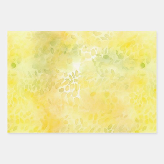 Elegante rustieke citroen inpakpapier vel (Voorkant 2)