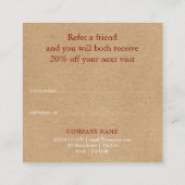 Elegante Rustieke Eucalyptusbladeren Aanbevelingskaartje (Achterkant)