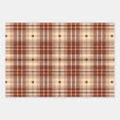 Elegante rustieke folk plaid inpakpapier vel (Voorkant)