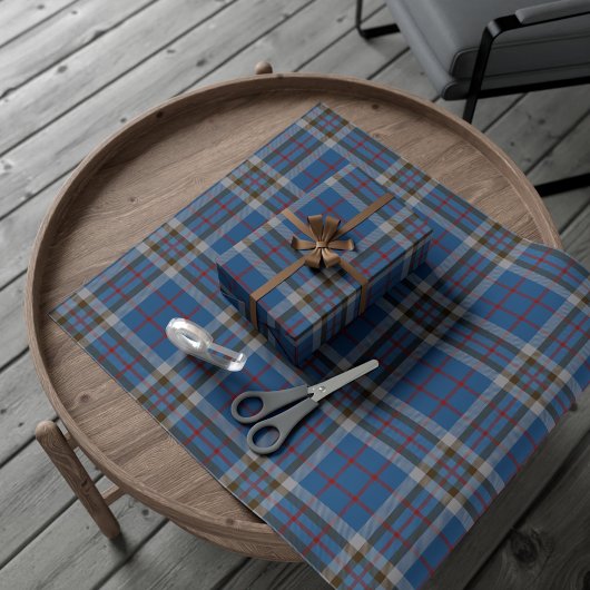 Elegante rustieke geruite klassieke Tartan Cadeaupapier