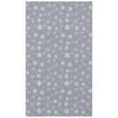 Elegante Rustieke Grijze Sneeuwvlokken patroon Fee Tafelkleed (Voorkant)