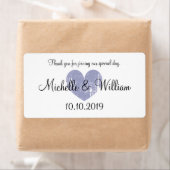 Elegante rustieke hart bruiloft water fles labels (Insitu)