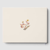 Elegante rustieke Herfst Beige bruiloft gastenboek (Achterkant)