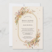 Elegante rustieke Herfst Beige Vrijgezellenfeest Kaart (Voorkant)