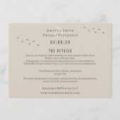 Elegante rustieke herfst berglandschap bruiloft informatiekaartje (Voorkant)