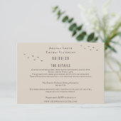 Elegante rustieke herfst berglandschap bruiloft informatiekaartje (Staand voorkant)