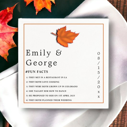 Elegante rustieke herfst bladeren chique herfst br servet