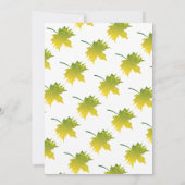 Elegante rustieke herfst bladeren herfst bloemenbr save the date (Achterkant)