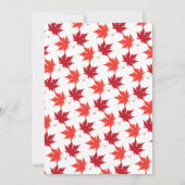 Elegante rustieke herfst bladeren romantische herf kaart (Achterkant)