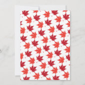 Elegante rustieke herfst bladeren romantische herf save the date (Achterkant)
