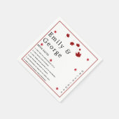 Elegante rustieke herfst bladeren romantische mode servet (Hoek)