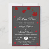 Elegante rustieke herfst laat Boho grijs herfst br Kaart (Voorkant)