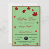 Elegante rustieke herfst laat salie groen herfst b kaart (Voorkant)