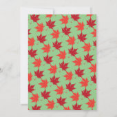 Elegante rustieke herfst laat salie groen herfst b kaart (Achterkant)