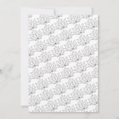 Elegante rustieke Herfst rode bladeren Boho herfst Save The Date (Achterkant)