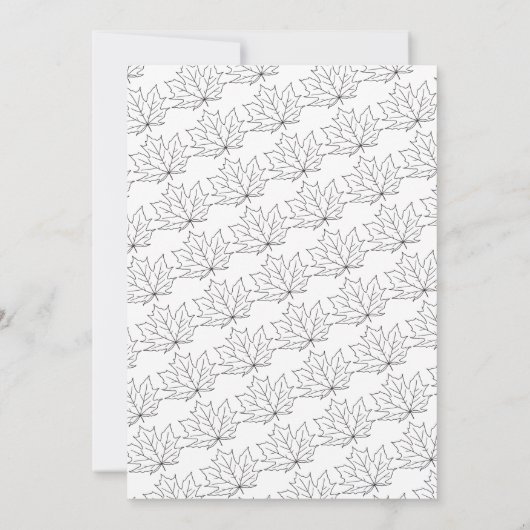 Elegante rustieke Herfst rode bladeren Boho herfst Save The Date (Achterkant)