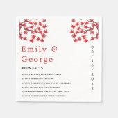 Elegante rustieke Herfst rode bladeren Boho herfst Servet (Voorkant)