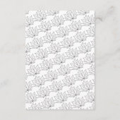 Elegante rustieke Herfst rood bladeren bruiloft de Informatiekaartje (Achterkant)