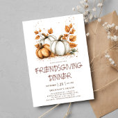 Elegante rustieke Herfst Thanksgiving Friendsgivin Kaart