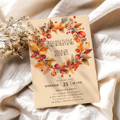 Elegante rustieke Herfst Thanksgiving Friendsgivin Kaart