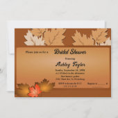 Elegante rustieke herfstbladeren Herfst Vrijgezell Kaart (Voorkant)