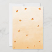 Elegante rustieke herfstbladeren Thanksgiving dine Kaart (Achterkant)