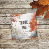 Elegante rustieke herfstbruiloft bedankjes labels