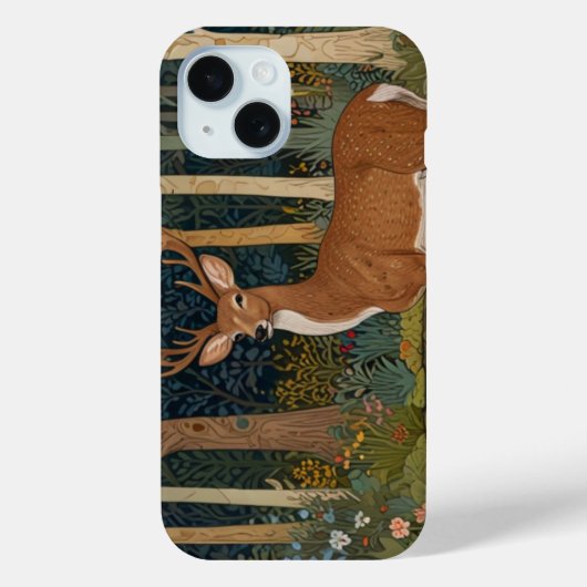 Elegante rustieke herten boho bos groen Case-Mate iPhone case (Achterkant)