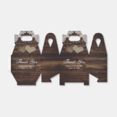 Elegante rustieke houten kant string verlichting b bedankdoosjes (Uitgevouwen)