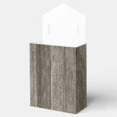 Elegante rustieke houten krijtbord bruiloft bedankdoosjes (Geopend)