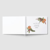 Elegante rustieke kerst botanische bruiloft gastenboek (Volledig)