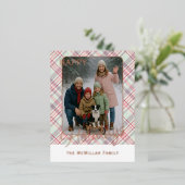 Elegante rustieke klassiekerig geplakt patroon gou folie feestdagen briefkaart (Staand Voorkant)