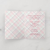 Elegante rustieke klassiekerig geplakt patroon gou folie feestdagenkaart (Binnenlaag)