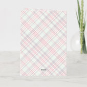 Elegante rustieke klassiekerig geplakt patroon gou folie feestdagenkaart (Achterkant)