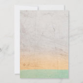 Elegante  rustieke kleurrijke Abstracte bruiloft Kaart (Achterkant)