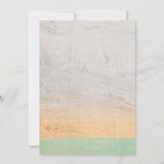 Elegante rustieke kleurrijke Abstracte bruiloft Kaart (Achterkant)