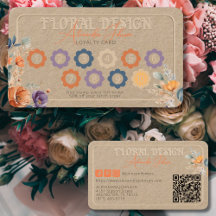 Elegante Rustieke Kraft Boho Bloemige Ontwerp Gepr