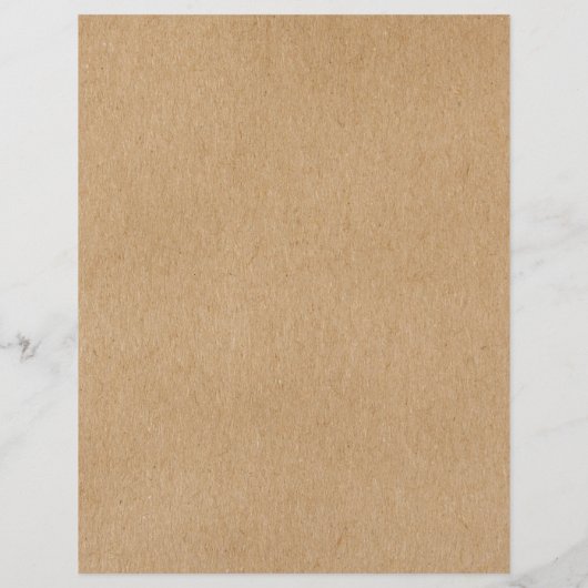 Elegante Rustieke Kraft Trouwdag Schema Tijdschema (Achterkant)