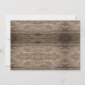 Elegante rustieke lavendel bruiloft save the date kaart (Achterkant)