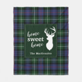 Elegante rustieke MacKenzie Plaid Tartan Fleece Deken (Voorkant)