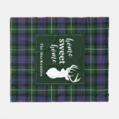 Elegante rustieke MacKenzie Plaid Tartan Fleece Deken (Voorkant (Horizontaal))