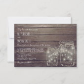 Elegante Rustieke Mason Jar Sangria Wedding Kaart (Voorkant)